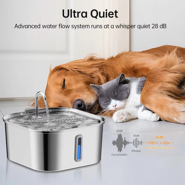 7 L Stainless Steel Automatic Pet Water Feeder