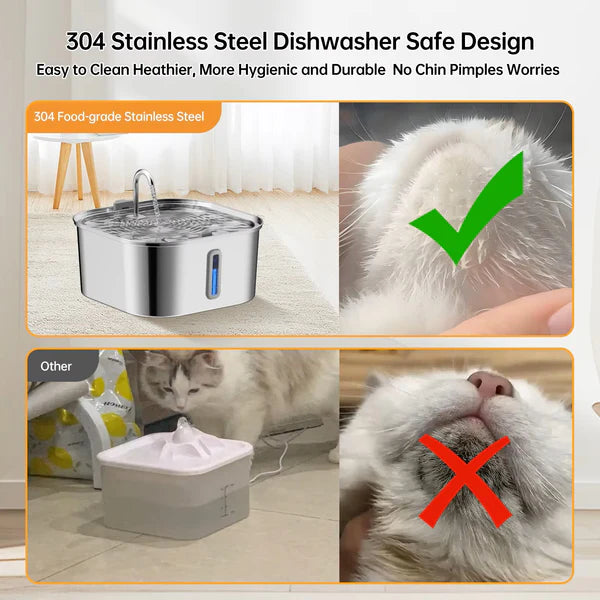 7 L Stainless Steel Automatic Pet Water Feeder