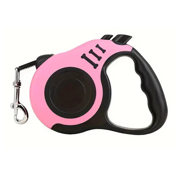 Automatic Retractable Dog Leash with Nylon Belt & Grip Handle